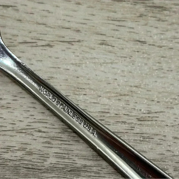 World Stainless USA Steel Oyster Seafood Cocktail Olive 3-Prong Forks Set of 12 - Picture 6 of 6